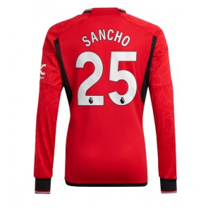 Maillot de foot Manchester United Jadon Sancho #25 Domicile 2023-24 Manche Longue